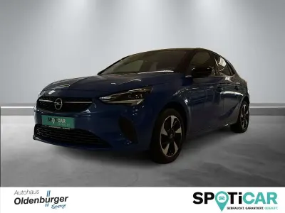 Gebraucht Opel Corsa-e Edition 100 kW (136 PS) 2023 Perlblau / dachschwarz Kleinwagen