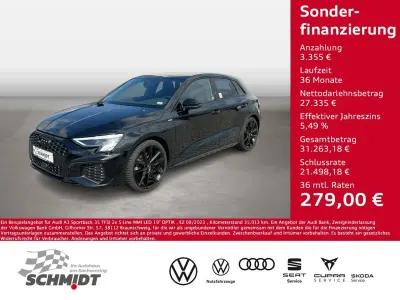 Gebraucht Audi A3 S-Line 150 PS (110 kW) 2023 Mythosschwarz metallic Limousine