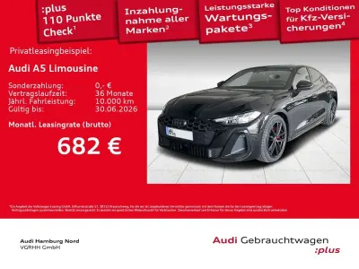 Gebraucht Audi A5 S-Line 204 PS (150 kW) 2026 0e mythosschwarz metallic Limousine