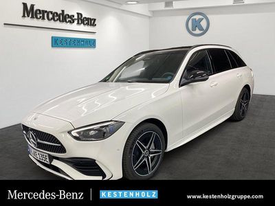 Polarweiß Gebraucht 2025 Mercedes C300e AMG Kombi | 61.550 €
