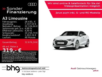 Gebraucht Audi A3 Advanced Plus 150 PS (110 kW) 2025 Gletscherweiß metallic Limousine