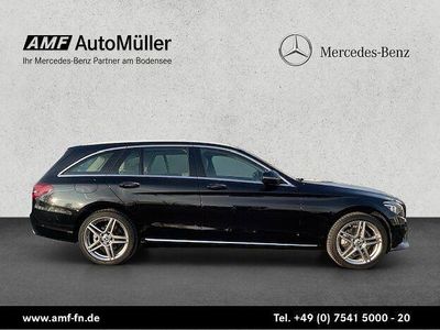 Obsidianschwarz lack Gebraucht 2018 Mercedes C200 Avantgarde Kombi | 22.965 € (Fairer Preis)