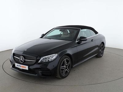 Usata Mercedes C180 AMG line 156 CV (114 kW) 2019 Nero Cabrio