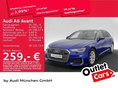 Używany Audi A6 S-Line 204 KM (150 kW) 2023 Niebieski Kombi