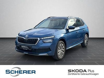Gebraucht Skoda Kamiq Clever 110 PS (80 kW) 2022 Titanblau metallic (metallic) SUV