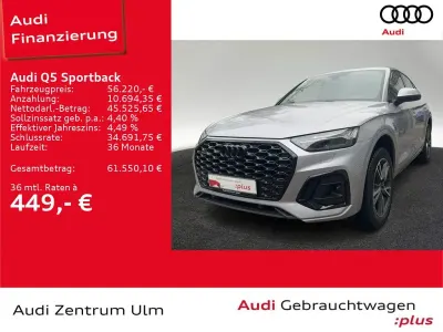 Gebraucht Audi Q5 Sportback S-Line 286 PS (210 kW) 2025 Silber SUV