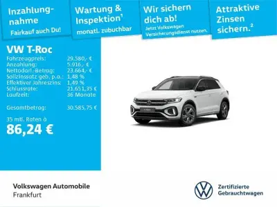 Gebraucht VW T-Roc Cabriolet R-line 150 PS (110 kW) 2025 Pure white/schwarz SUV