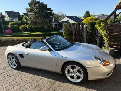 Gebraucht Porsche Boxster 220 PS (161 kW) 2000 Silber Cabrio