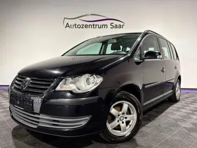 Gebraucht VW Touran Conceptline 90 PS (66 kW) 2007 Schwarz Van / Kleinbus