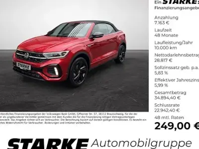Neu VW T-Roc Cabriolet R-line 150 PS (110 kW) 2026 Rot Cabrio