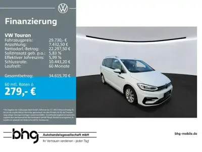 Gebraucht VW Touran Highline 150 PS (110 kW) 2023 Weiß Van / Kleinbus