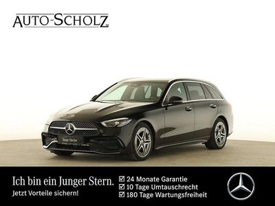 Schwarz Gebraucht 2025 Mercedes C300 AMG Limousine | 43.796 € (Superpreis)