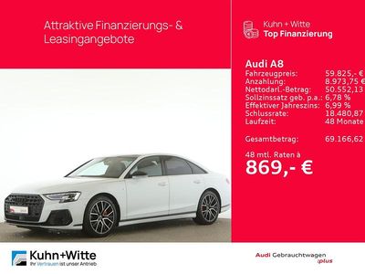 Gebraucht Audi A8 S-Line 286 PS (210 kW) 2023 Gletscherweiß metallic Limousine