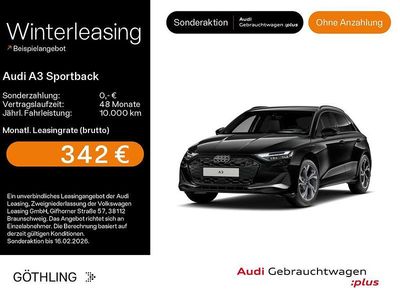 Mythosschwarz metallic Gebraucht 2025 Audi A3 Advanced Limousine | 39.890 € (Fairer Preis)