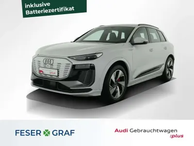Gebraucht Audi Q6 e-tron S-Line 284 kW (387 PS) 2024 Gletscherweiß metallic SUV
