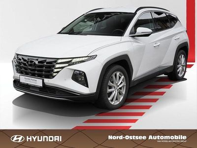 Atlas white / sol Gebraucht 2022 Hyundai Tucson Trend SUV | 23.490 € (Superpreis)