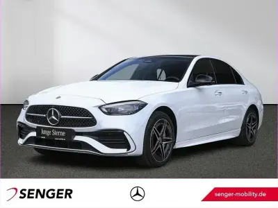 Gebraucht Mercedes C300e AMG Line Premium Plus 313 PS (230 kW) 2025 Polarweiß uni Limousine