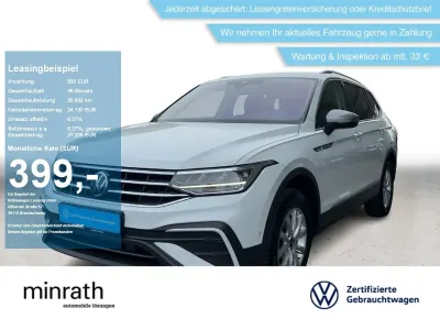 Gebraucht VW Tiguan Allspace Life 150 PS (110 kW) 2023 Weiß SUV