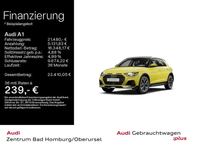 Używany Audi A1 S-Line 110 KM (80 kW) 2023 Żółty SUV
