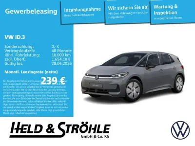 Ny VW ID.3 Trendline 125 kW (170 HK) 2026 Grå Hatchback