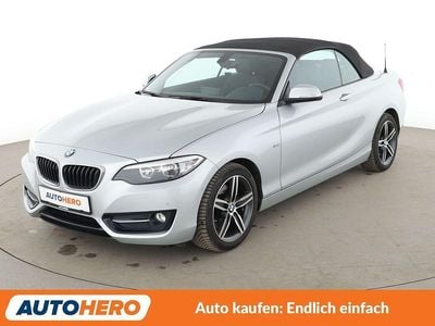 Gebraucht BMW 220 Sport Line 184 PS (135 kW) 2017 Silber Cabrio