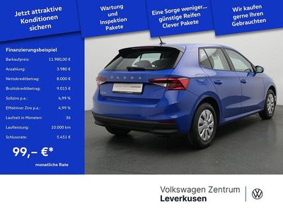Gebraucht Skoda Fabia Easy 65 PS (47 kW) 2023 Blau / energy blau Kleinwagen