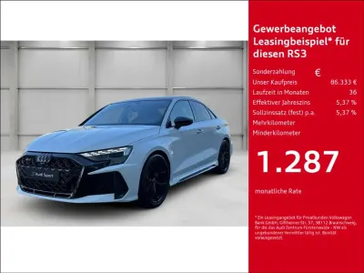 Neu Audi RS3 Sport 400 PS (294 kW) 2026 Weiß Limousine