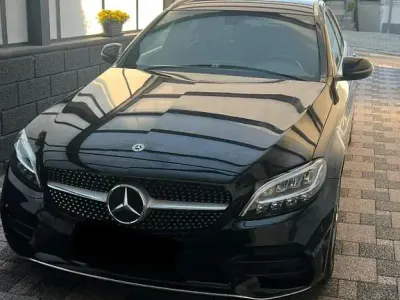 Brugt Mercedes C200 AMG line 150 HK (110 kW) 2018 Sort Sedan