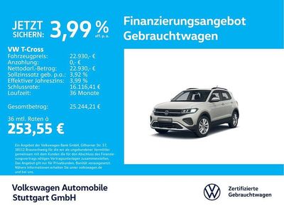 Grau Gebraucht 2024 VW T-Cross Life SUV | 22.930 € (Guter Preis)