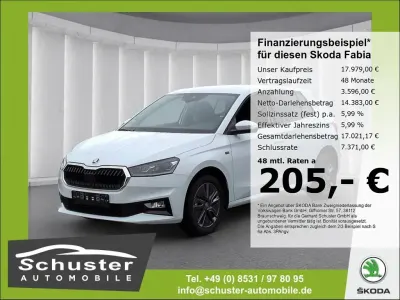 Gebraucht Skoda Fabia Tour 95 PS (69 kW) 2025 Moonweiss metallic Kleinwagen