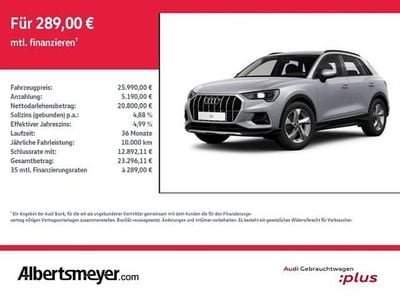 Second-hand Audi Q3 Advanced 150 CP (110 kW) 2021 Argintiu SUV
