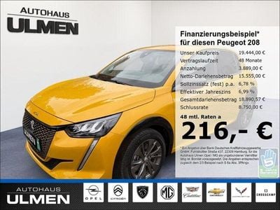 Gelb Gebraucht 2023 Peugeot e-208 Allure Kleinwagen | 19.444 € (Guter Preis)