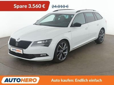 Gebraucht Skoda Superb SportLine 190 PS (139 kW) 2019 Weiß Kombi