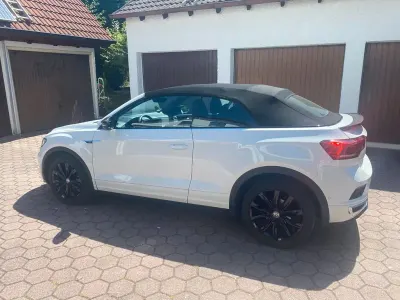 Gebraucht VW T-Roc Cabriolet R-line 150 PS (110 kW) 2020 Weiß Cabrio