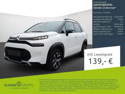 Gebraucht Citroën C3 Aircross PureTech 110 PS (80 kW) 2023 Weiß SUV