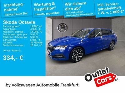 Gebraucht Skoda Octavia Style 204 PS (150 kW) 2022 Energyblau Kombi