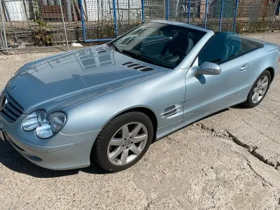 Gebraucht Mercedes SL500 306 PS (225 kW) 2003 Silber Cabrio