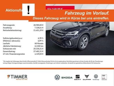Gebraucht VW T-Roc R-line 150 PS (110 kW) 2025 Schwarz SUV