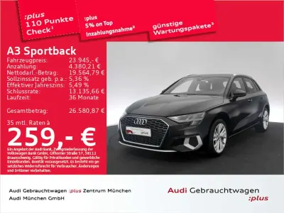 Gebraucht Audi A3 Ambiente 150 PS (110 kW) 2022 Mythosschwarz metallic Limousine