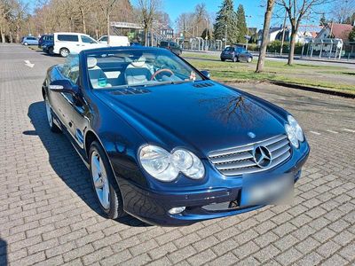 Usata Mercedes SL350 245 CV (180 kW) 2002 Blu Cabrio