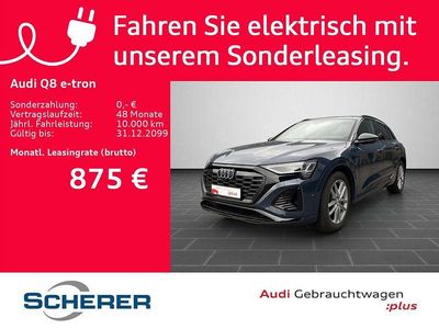 Gebraucht Audi Q8 e-tron Comfort 300 kW (408 PS) 2023 Plasmablau metallic (metallic) SUV