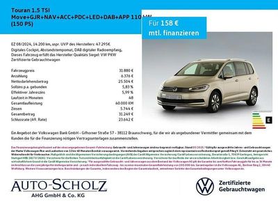 Silber Gebraucht 2024 VW Touran Move Van / Kleinbus | 33.770 € (Fairer Preis)