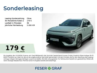 Neu Hyundai Kona N Line 150 PS (110 kW) 2026 Mirage green SUV