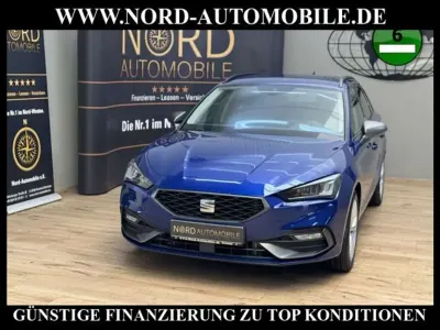 Usata Seat Leon FR-Line 204 CV (150 kW) 2021 Blu Station wagon