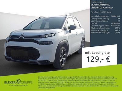 Gebraucht Citroën C3 Aircross Shine 110 PS (80 kW) 2023 Weiß SUV