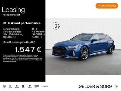 Ascariblau metallic Neu 2025 Audi RS6 Performance Kombi | 142.990 € (Superpreis)