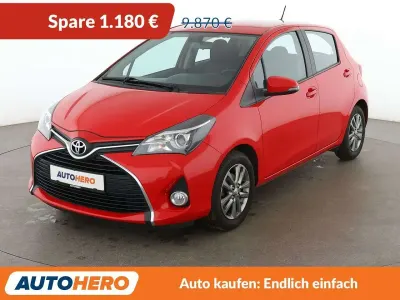 Gebraucht Toyota Yaris Comfort 69 PS (50 kW) 2015 Rot Kleinwagen