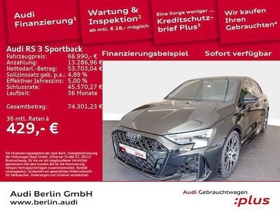 Gebraucht Audi RS3 Sportback Ambiente 400 PS (294 kW) 2025 Mythosschwarz metallic Kleinwagen