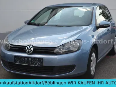Gebraucht VW Golf VI Trendline 80 PS (58 kW) 2008 Blau Kleinwagen
