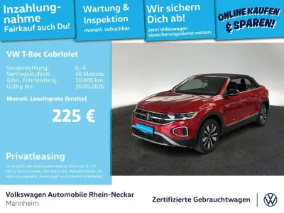 Gebraucht VW T-Roc Cabriolet Goal 116 PS (85 kW) 2025 Kings red metallic Cabrio
